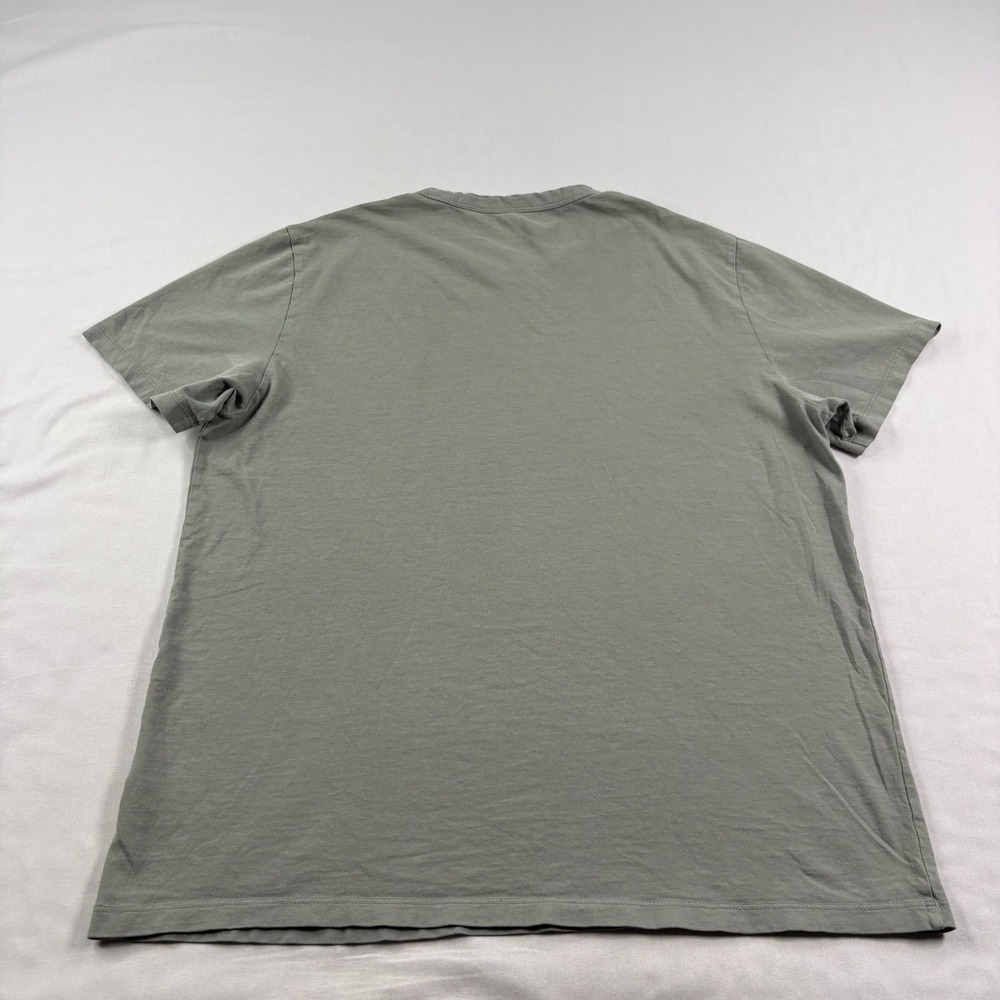 Mott & Bow Shirt Mens Medium Gray Green Crew Neck Short Sleeve Tee Huckberry - Picture 7 of 8